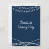 月とバック1歳のバースデーストリングライトへ 招待状 (裏面)