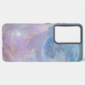 月とバラの電話ケース SAMSUNG GALAXYケース (左側面)