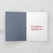 月とフクロウの冬の木 シーズンカード (内部)