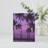 月とヤシの木 ポストカード (スタンド正面)