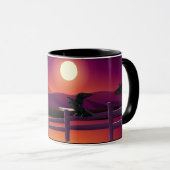 月とラヴェンス マグカップ (正面右)