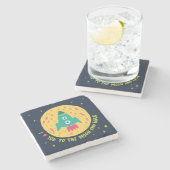 月とロッケットシップに愛してる ストーンコースター (横)