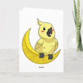 月とワカサギリ カード (裏面)