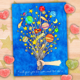 月と与え星の葉書をお願いしよう ポストカード