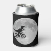 月と共に空の自転車に乗った恐竜 缶クーラー (缶正面)