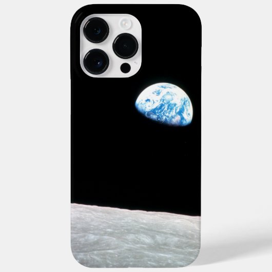 月と地球の宇宙写真 Case-Mate iPhoneケース (裏面)
