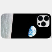 月と地球の宇宙写真 Case-Mate iPhoneケース (裏面 (横))