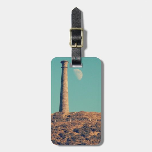 月と塔:アバリストス ラゲッジタグ (正面縦)