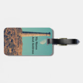 月と塔：アバリストス ラゲッジタグ (裏面横)