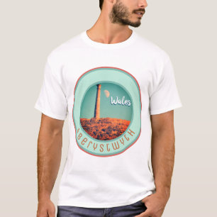 月と塔：ウェールズのアバリストウィス Tシャツ