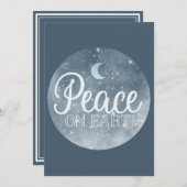 月と夜感動的の空の平和 シーズンカード (正面/裏面)