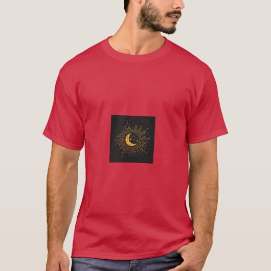 月と太陽の天体ギフト Tシャツ (正面)