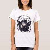 月と妖精のデザインTシャツ Tシャツ (正面)