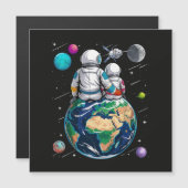 月と宇宙飛行士 (正面/裏面)