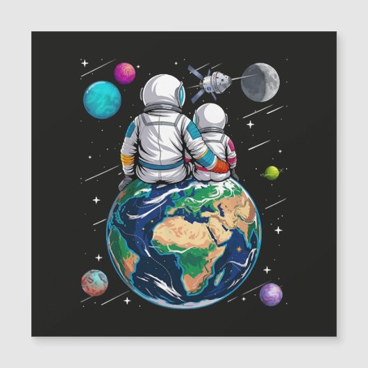 月と宇宙飛行士 (正面)