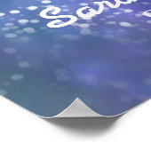 「月と後ろであなたが大好き」カスタムウェディング ポスター (角)