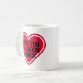 月と後ろにあなたを愛しなさい。 コーヒーマグカップ (正面左)