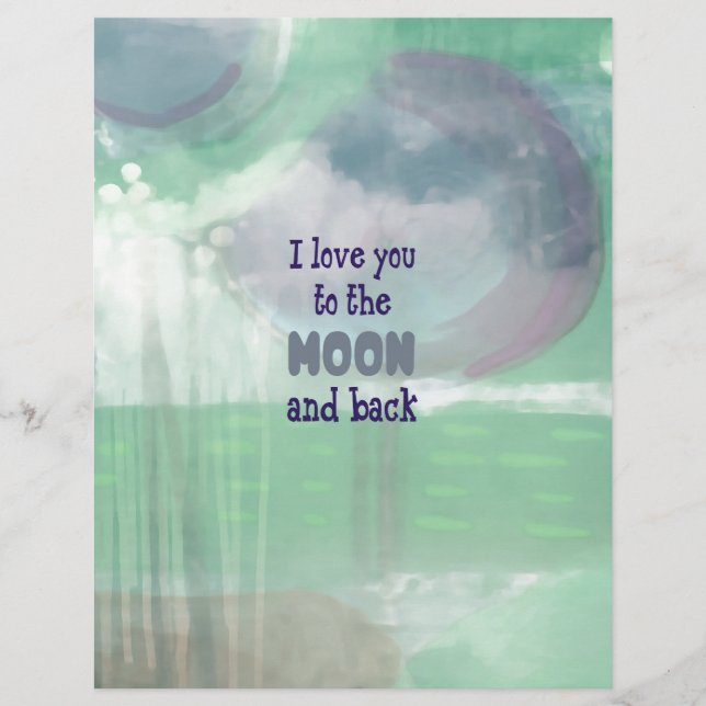 月と後ろにあなたを愛する (正面)