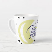 月と後ろにあなたを愛する カフェラテマグ (左アングル)