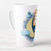 月と後ろにあなたを愛する カフェラテマグ (左アングル)