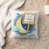 月と後ろにあなたを愛する クッション (ブランケット)