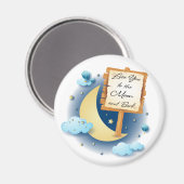 月と後ろにあなたを愛する マグネット (正面/裏面)