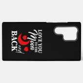 月と後ろにあなたを愛する – ロマンチックなカップル SAMSUNG GALAXYケース (裏面横)