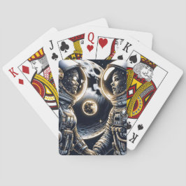 月と後ろにあなたを愛する |宇宙飛行士 トランプ