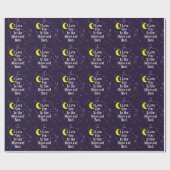 月と後ろにあなたを愛する – 月の男 ラッピングペーパー (フラット)