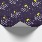 月と後ろにあなたを愛する – 月の男 ラッピングペーパー (角)