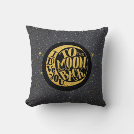 月と後ろにあなたを愛する – Stars Night Sky クッション