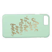 月と後ろに愛する | IPHONE ケース Case-Mate iPhoneケース (裏面(横))