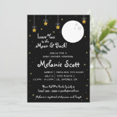 月と後ろに愛せよ！ベビーシャワーインビタ 招待状 (スタンド正面)