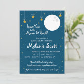 月と後ろに愛せよ！ベビーシャワーインビタ 招待状 (スタンド正面)