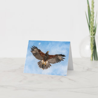 月と後ろに カード