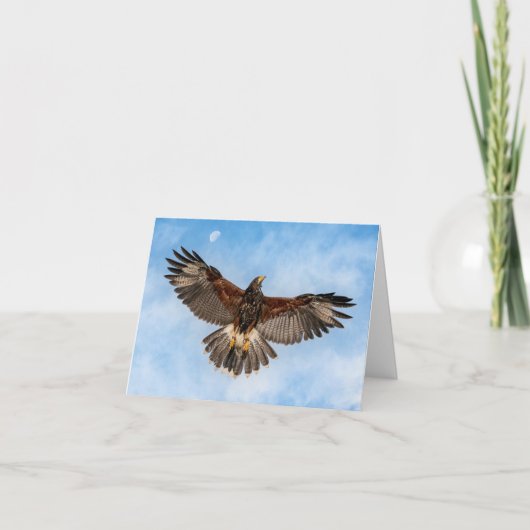 月と後ろに カード (正面)