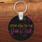 月と後ろに キーホルダー (正面)