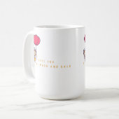 月と後ろに コーヒーマグカップ (正面左)