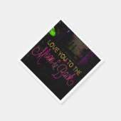 月と後ろに スタンダードカクテルナプキン (角)