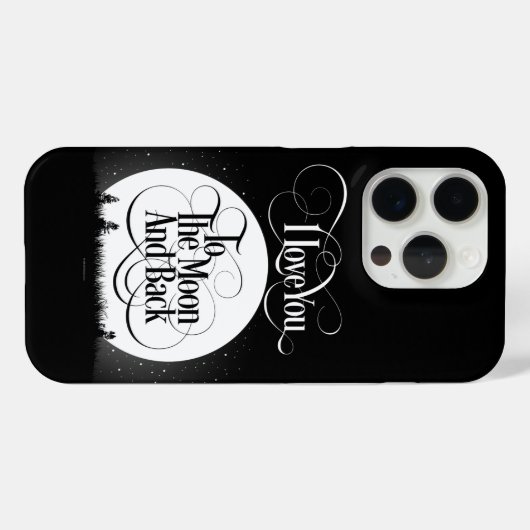 月と後ろに Case-Mate iPhoneケース (裏面 (横))
