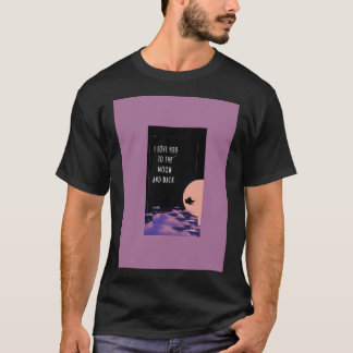 月と後ろに Tシャツ