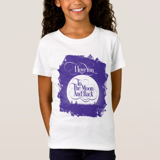 月と後ろに Tシャツ (正面)