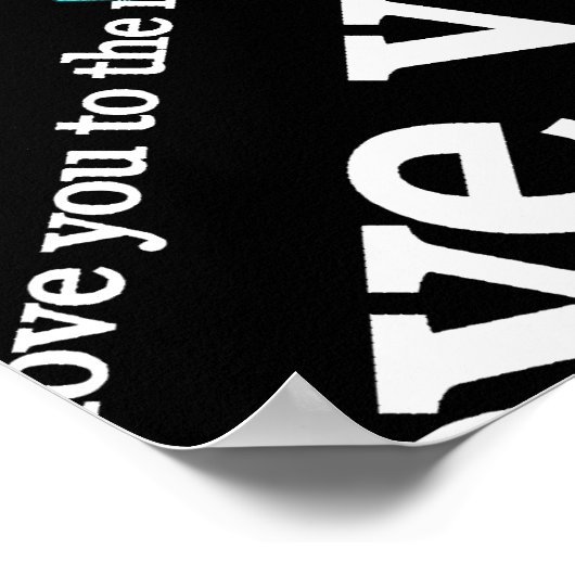 月と後ろのポスターに向けて ポスター (角)