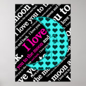 月と後ろのポスターに向けて ポスター (正面)