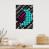 月と後ろのポスターに向けて ポスター (キッチン)