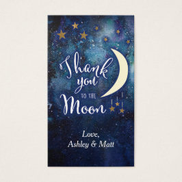 月と後ろのメッセージカードに愛する