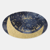 月と後ろカスタムに 楕円形シール (正面)
