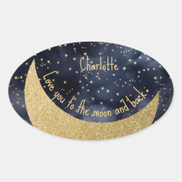 月と後ろカスタムに 楕円形シール