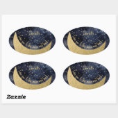 月と後ろカスタムに 楕円形シール (シート)