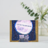 月と後ろロボットに愛してる ポストカード (スタンド正面)